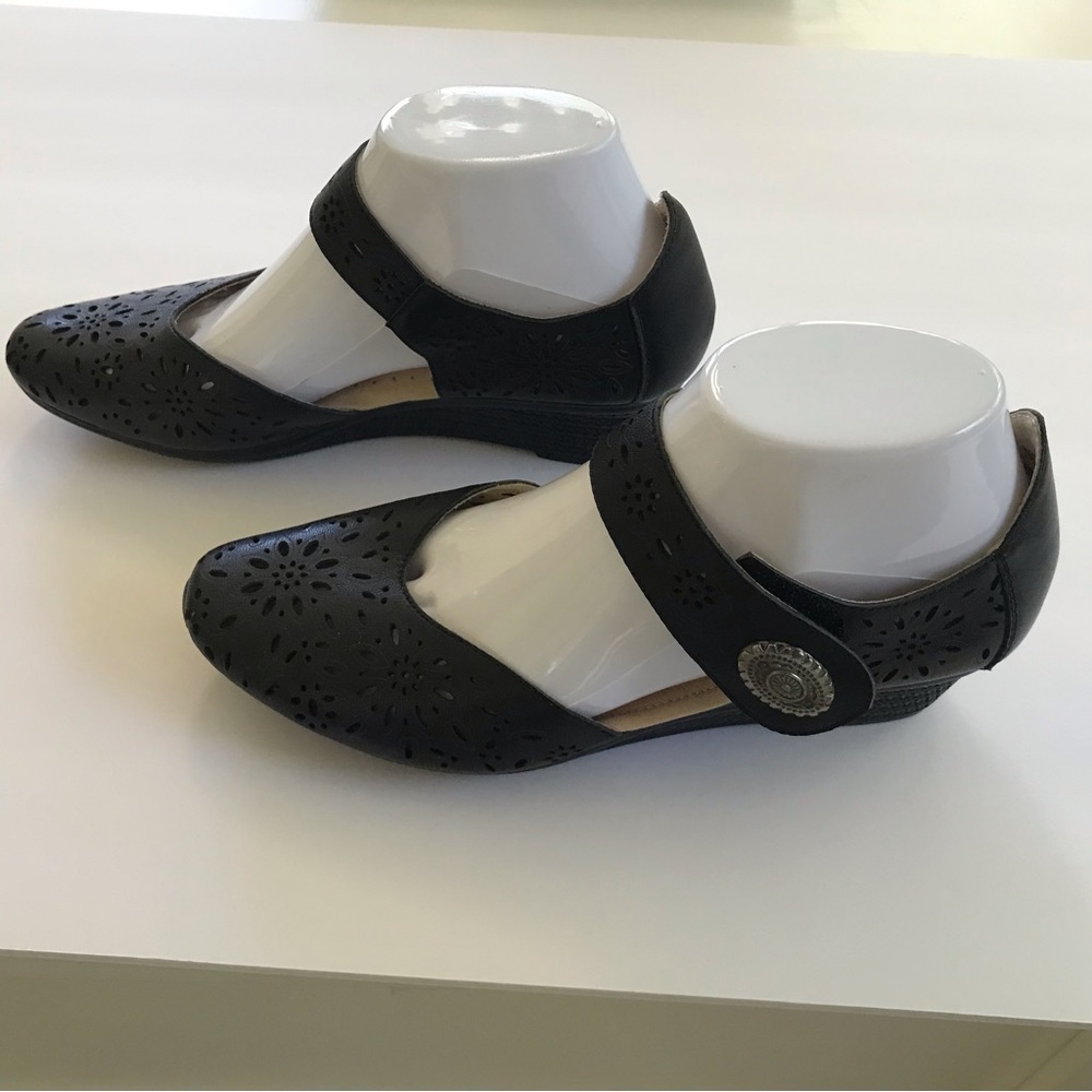 ✴️Spring Step Nougat Leather Mary Jane Wedge Sandal, Sz38 (7.5/8), NWT